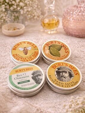 Burt’s Bees Lip & Hand Care Set | Travel Size Natural Skincare Bundle 4pc